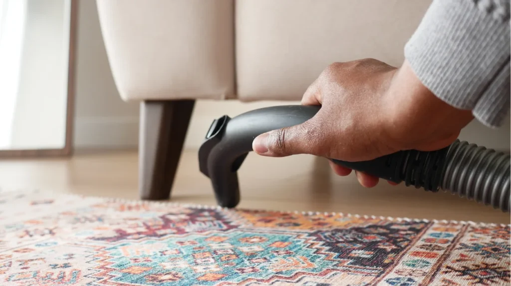 How improper rug cleaning damages fibers over time in Manchester