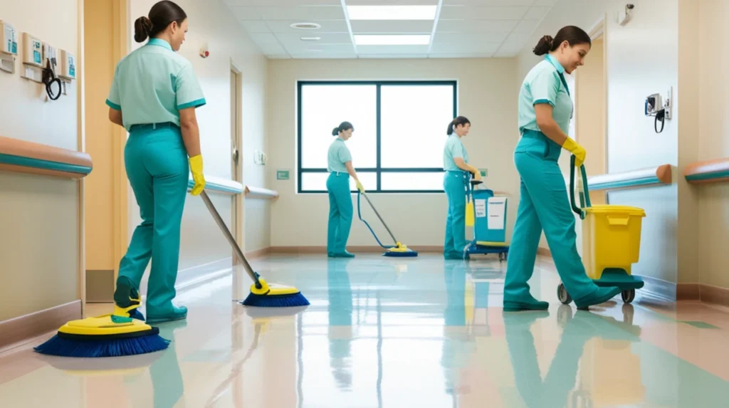 Hallway Mud Tracks From Rainy Days: Bee Cleaning Services Threshold Protection Cleaning Cheadle