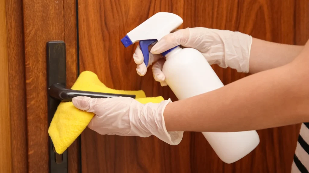 Office Door Handles Harbouring Germs: Bee Cleaning Services Touchpoint Protection Solutions in Cheadle