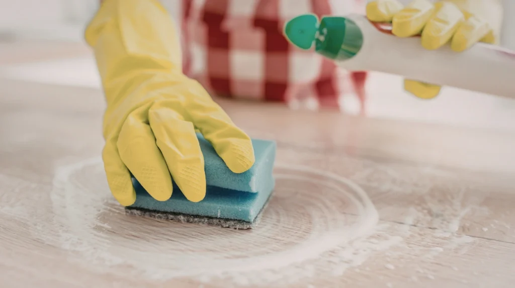 Hallway Mud Tracks From Rainy Days: Bee Cleaning Services Threshold Protection Cleaning Cheadle