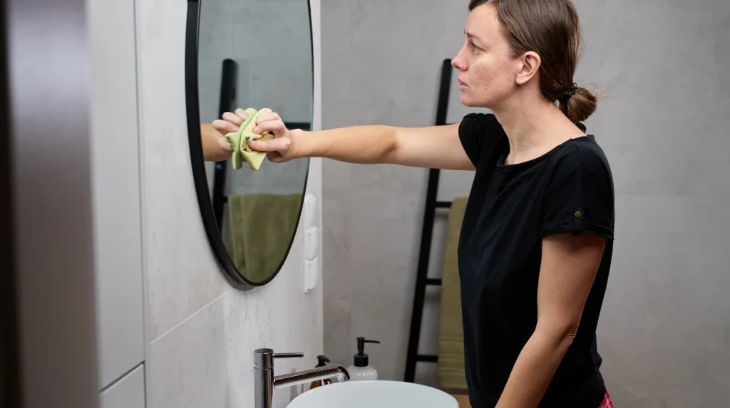 Bathroom Mould Growth Despite Scrubs Bee Cleaning Services Deep Lease Mold Removal Cheadle