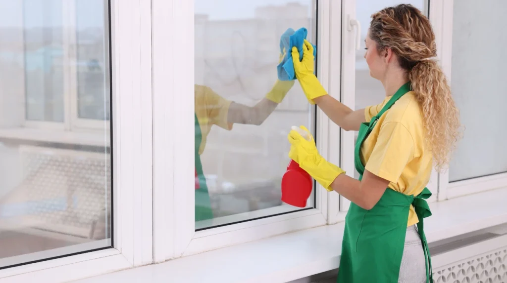 Damaged Frames During Window Cleaning Services Careful Handling for Bury Properties