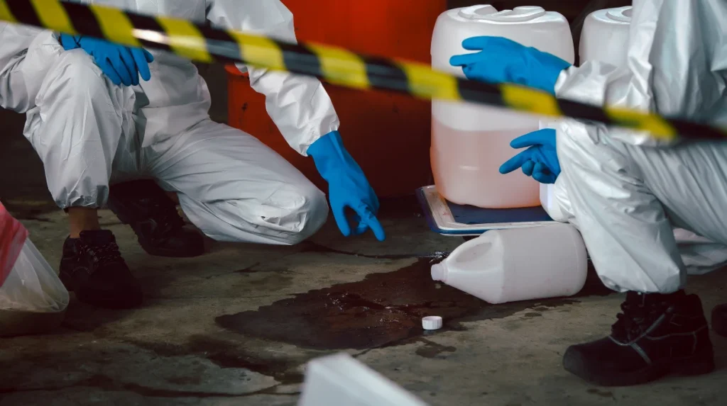 Messy Residues Not Addressed Properly Complete Spill Cleanup for Bury Residences