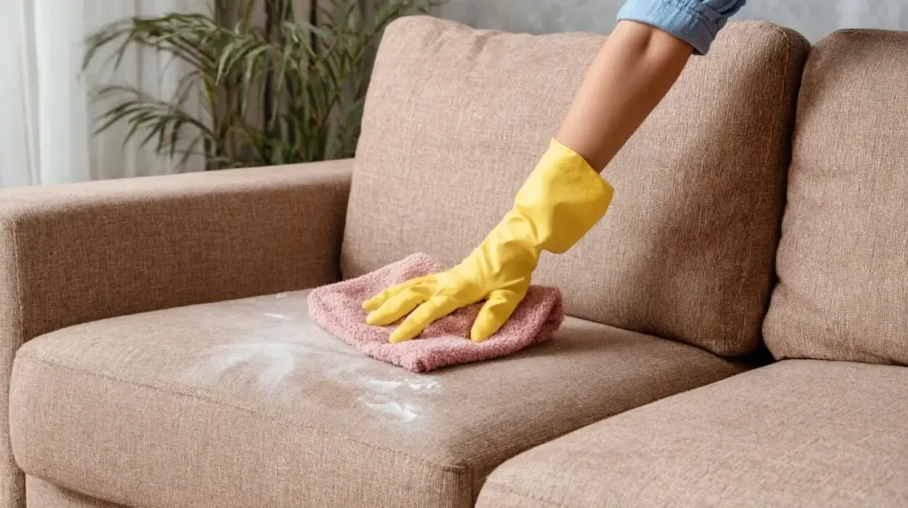 Armchair Sweat Patches in Summer Bee Cleaning Services Fabric Breathability Restoration Cheadle